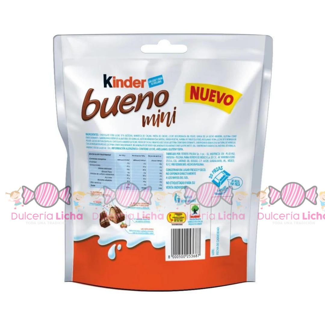 FERRERO KINDER BUENO MINI 24PZ Dulcería Licha